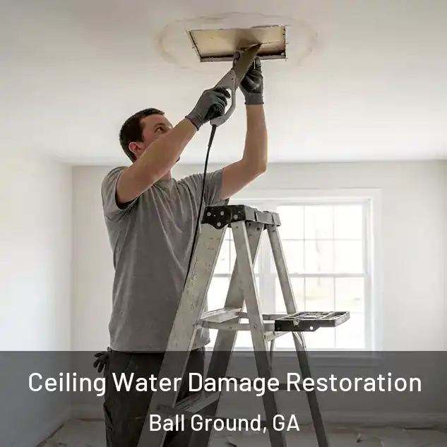  Ceiling Water Damage Restoration Ball Ground, GA