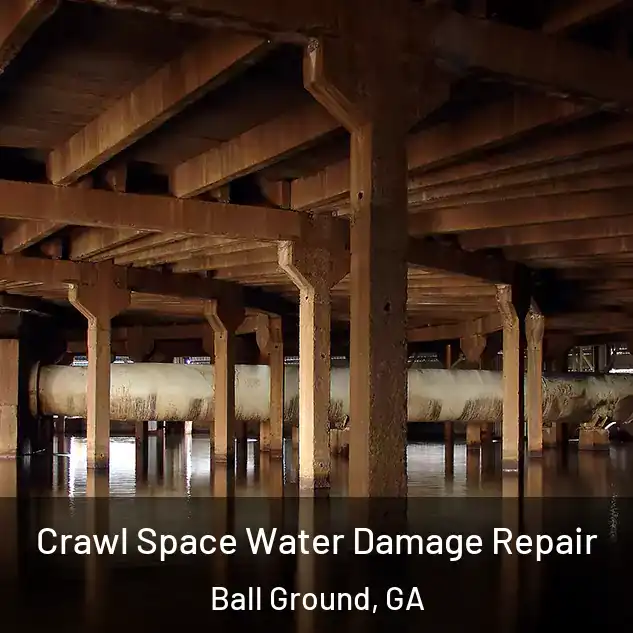  Crawl Space Water Damage Repair Ball Ground, GA