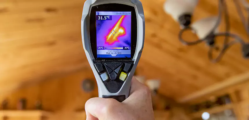 Infrared Camera Roof Leak Detection in Ball Ground